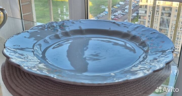 Большое блюдо, тарелка. УССР, Барановских завод