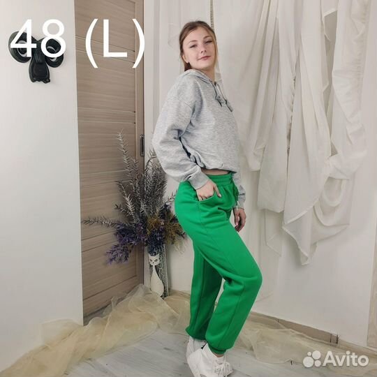 Джоггеры с флисом М 7986