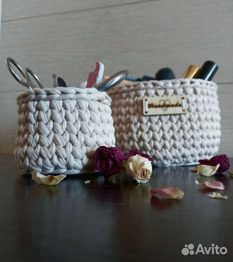 Корзинки трикотажные