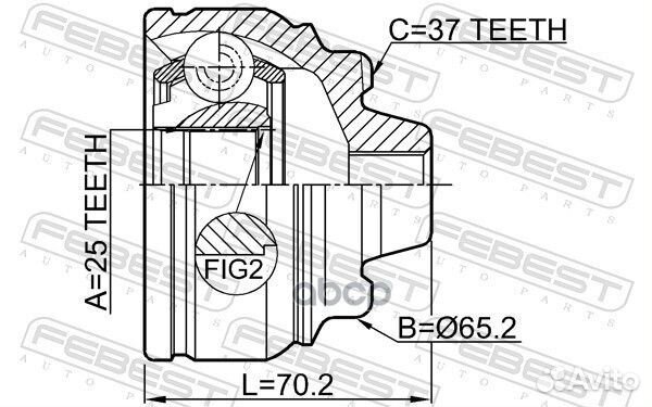 ШРУС внешний BMW 5 F10/F11/F18 2009- 1910-F10 1