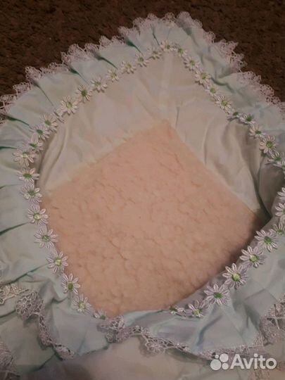 Конверт - одеяло на выписку на овчине