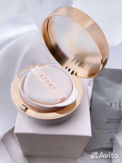 Atomy Кушон (3шт) с коллаген золотом 24К и муцином