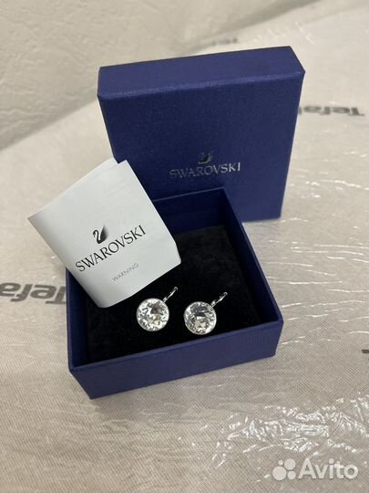 Серьги сваровски swarovski оригинал