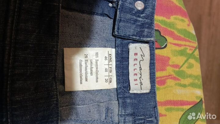 Джинсовая юбка миди 56 размера