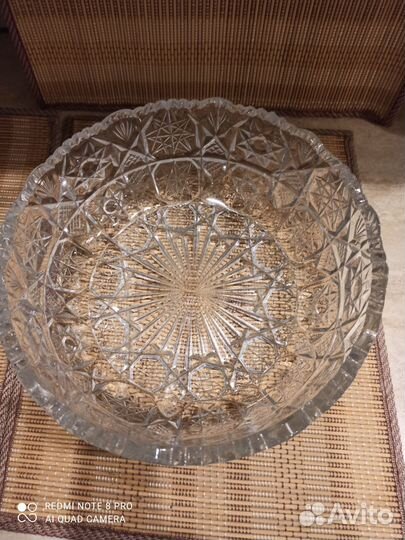 Ваза хрустальная большая СССР