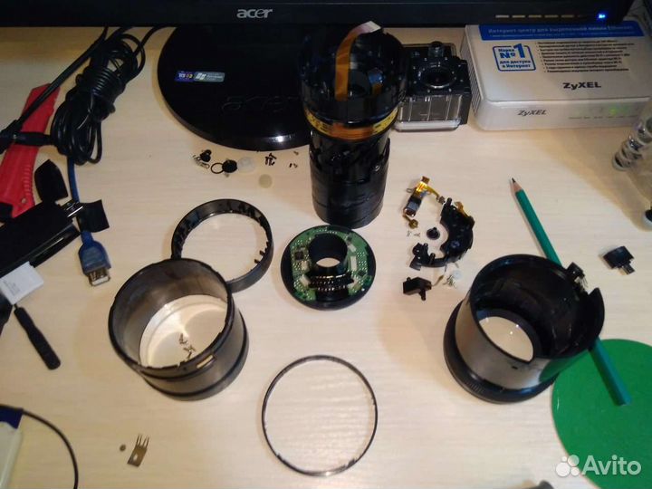 Объектив Canon EF-S 55-250mm f/4-5,6 IS II на запч