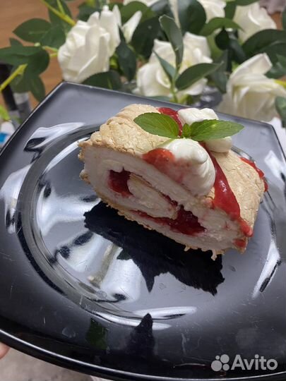 Меренговый рулет