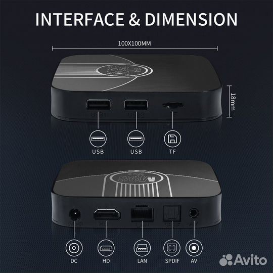 Смарт тв android Transpeed ATV S905Y4 4+32 G голос