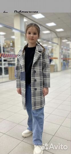 Пальто для девочки весна осень