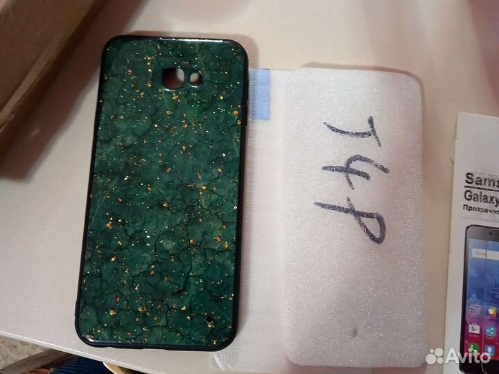 Стекло защитное на самсунг А6+ и J4p чехол