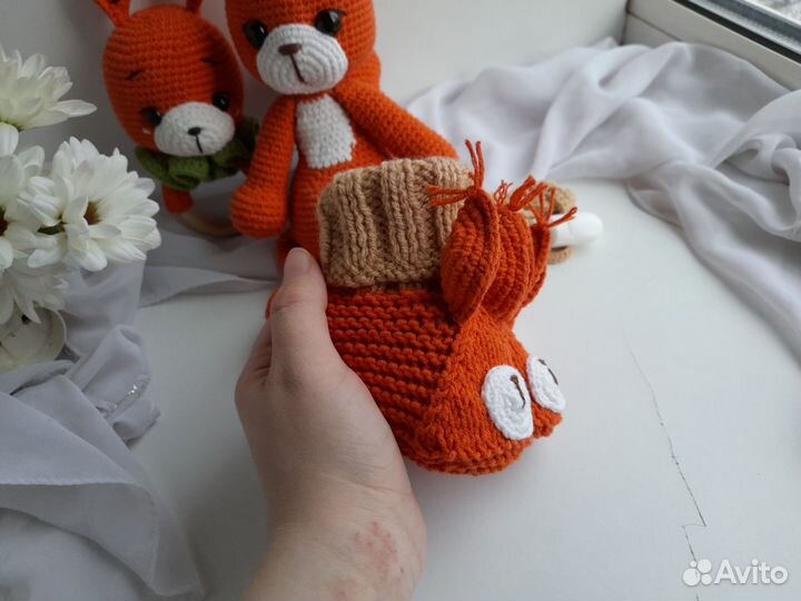 Игрушки ручной работы, погремушка, пинетки