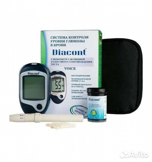 Глюкометр diacont voise.Говорящий результат,новый