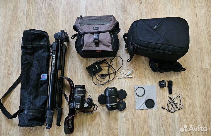 Canon 500d + объектив canon 55-250 + комплект весь