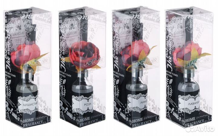 Ароматизатор с палочками и декором, 50 мл