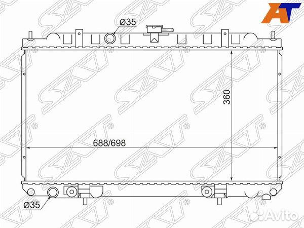 Радиатор nissan almera