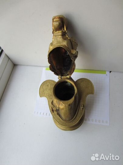 Лошадь. Конь. Голова. Бронза. Чернильница