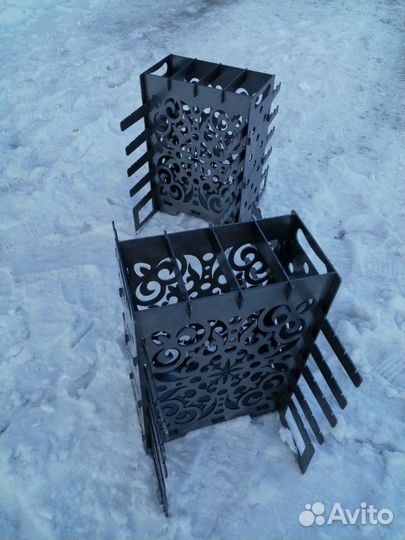 Мангал вертикальный разборный толщина 3мм