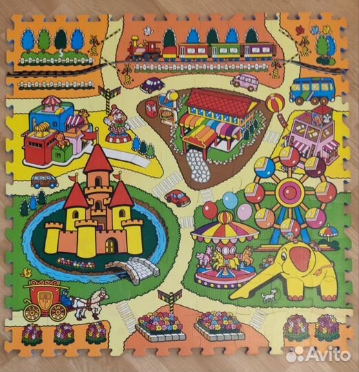 Коврик пазл развивающий