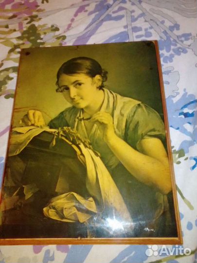 Картина кружевница