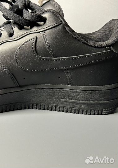 Кроссовки Nike AIR force 1 LOW luxe black gum Люкс