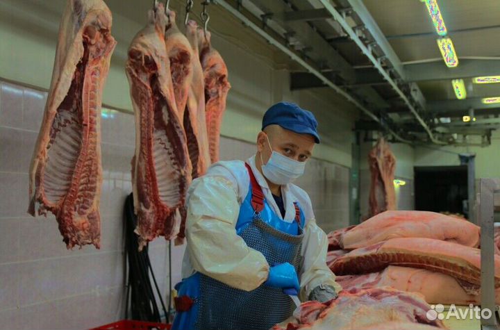 Работа разнорабочим на мясокомбинате(Вахта)