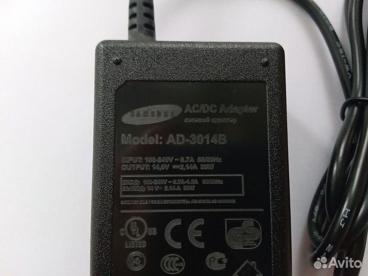 Блок питания монитора Samsung 14V 2.14 A 30W новый