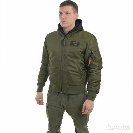 63739 Куртка Nord Denali Pilot Hooded dark green/d