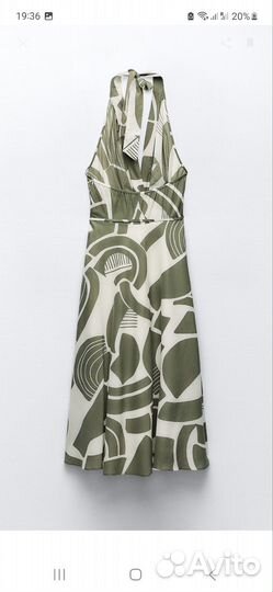 Платье zara XS Хлопок