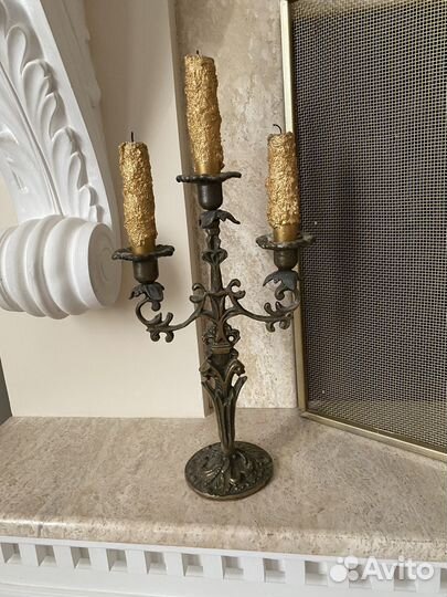 Подсвечник латунь бронза