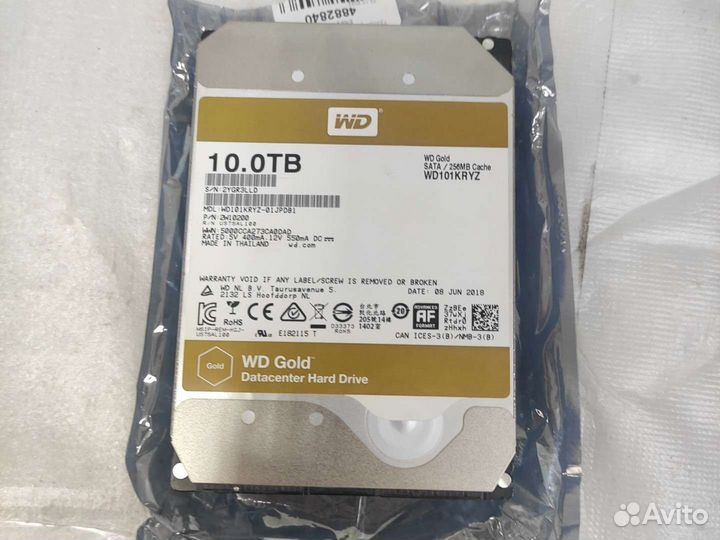 Жесткий диск WD 10TB gold
