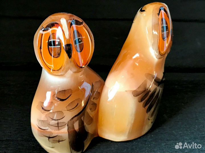 Совы фигурка Селенит Подарки Сувениры