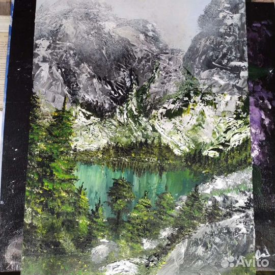 Картина акрилом на холсте