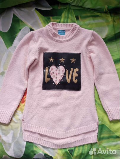 Свитер туника для девочки