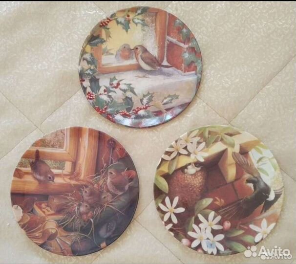 Тарелка декоративная Coalport Англия Б. Митчелл