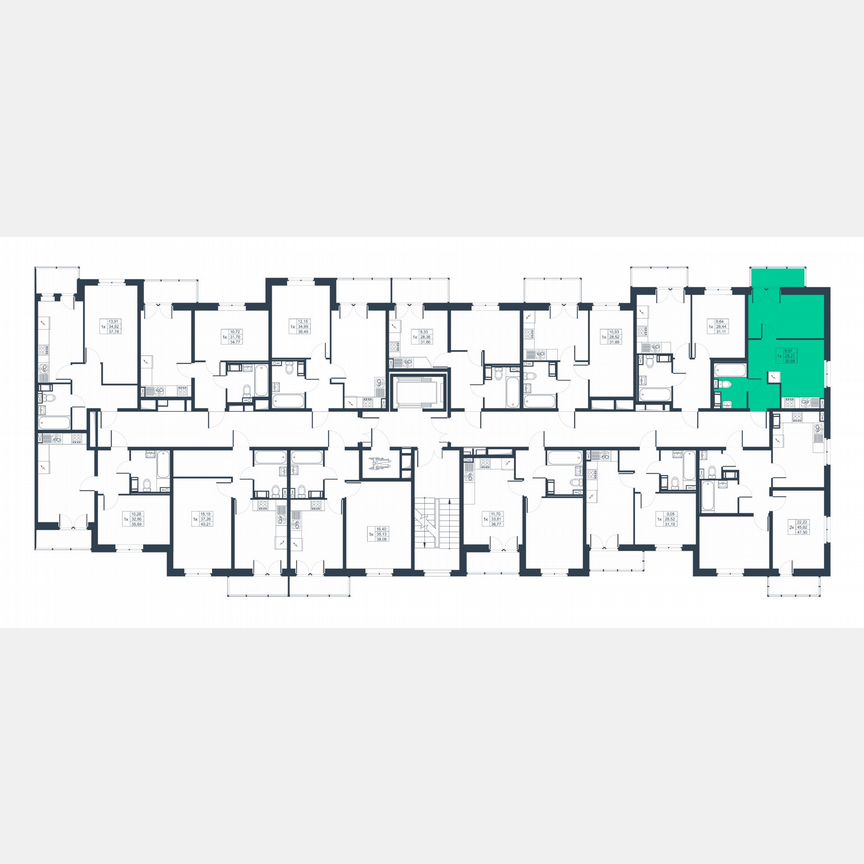 1-к. квартира, 29 м², 4/8 эт.