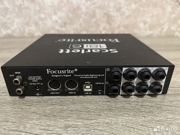 Звуковая карта Scarlett focusrite 18i6