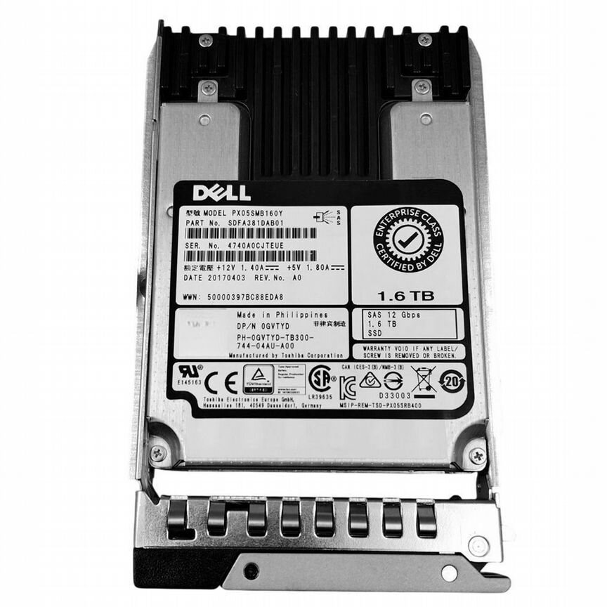 [0GVTYD] Жесткий Диск Dell Gvtyd 1.6tb Sas 2,5" Ssd 0gvtyd