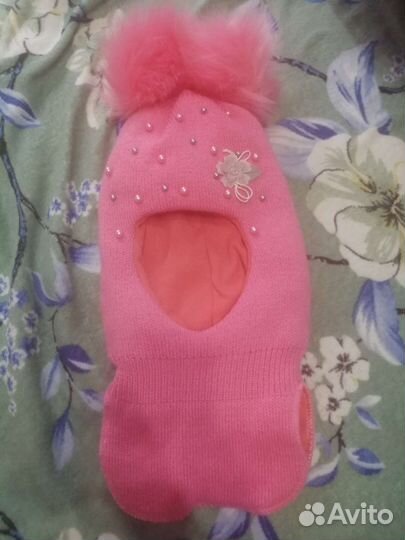 Шапка шлем новая для девочки