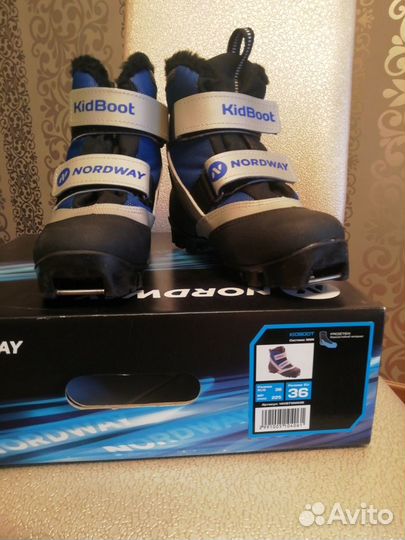 Лыжный набор KidBoot nord WAY. Лыжи ботинки и палк