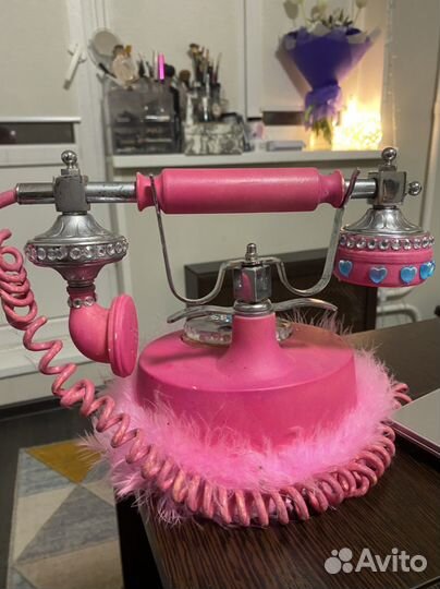 Телефон барби СССР розовый