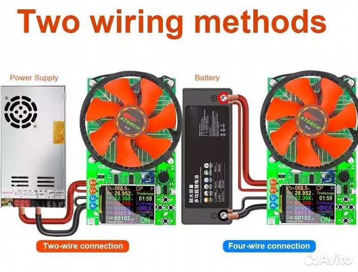 Электронная нагрузка Atorch DL24 150Вт Wi-fi