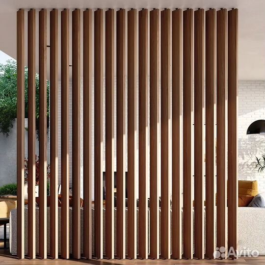 Перегородка реечная поворотная