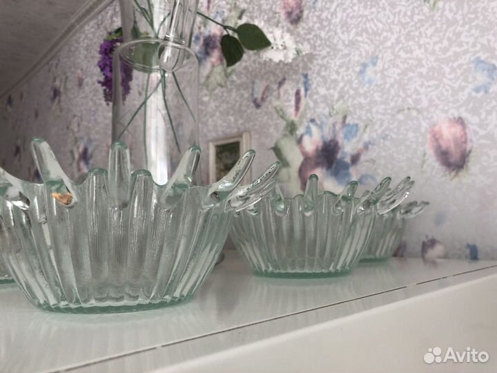 Конфетница- салатник стеклянная СССР