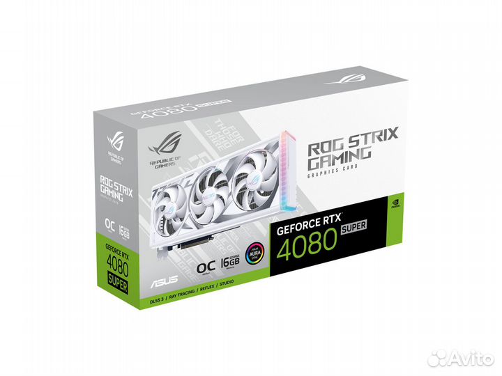 Видеокарта Asus RTX 4080 Super Rog Strix OC White