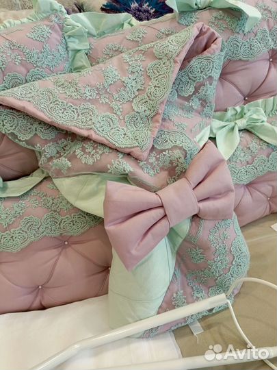 Бортики комплект с балдахином и конвертом