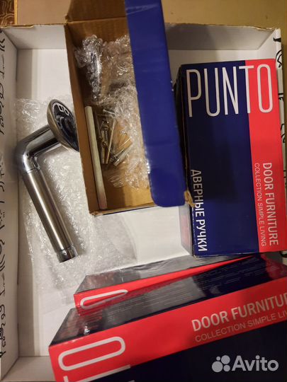 Дверные ручки Punto, 4 комплекта