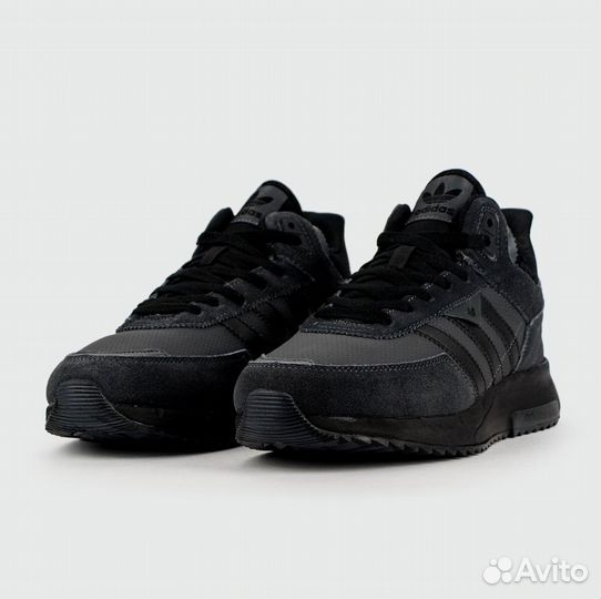 Кроссовки Adidas Retropy F2 Mid Black with Fur: Динамика в каждом шаге