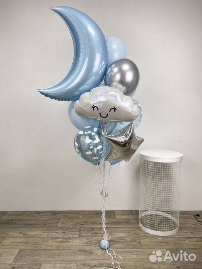 Воздушные шары на выписку из роддома доставка