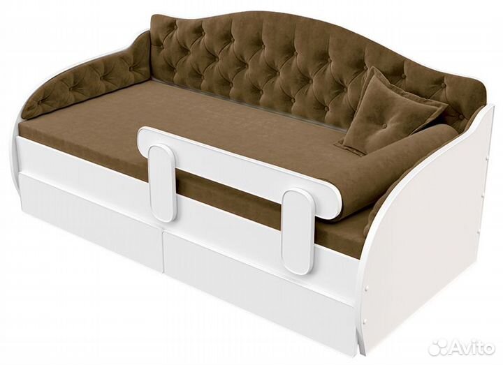 Детская кровать -тахта коричневая