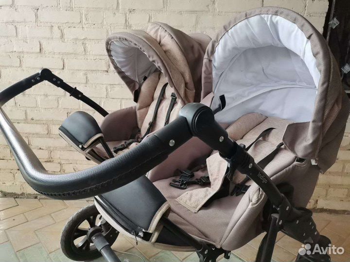 Коляска для двойни indigo